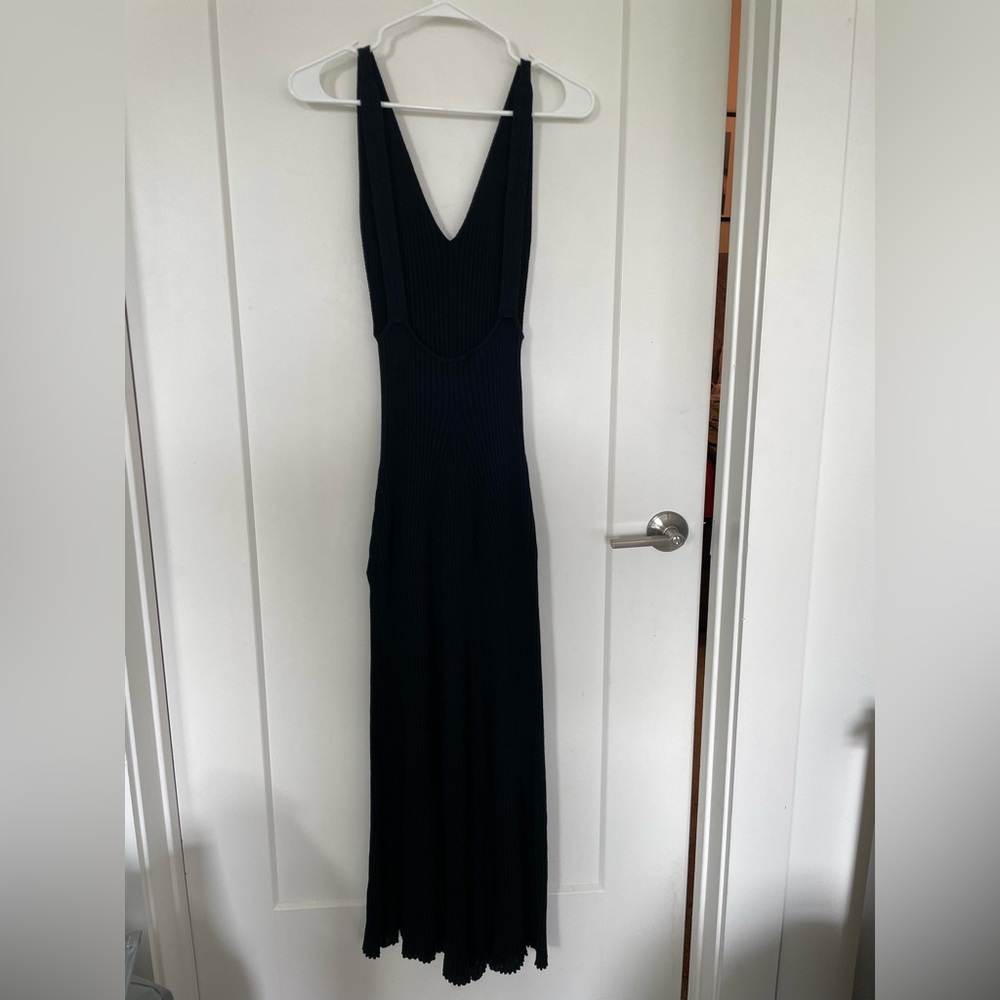 FREE PEOPLE long knit low back a line dress size XS gently used